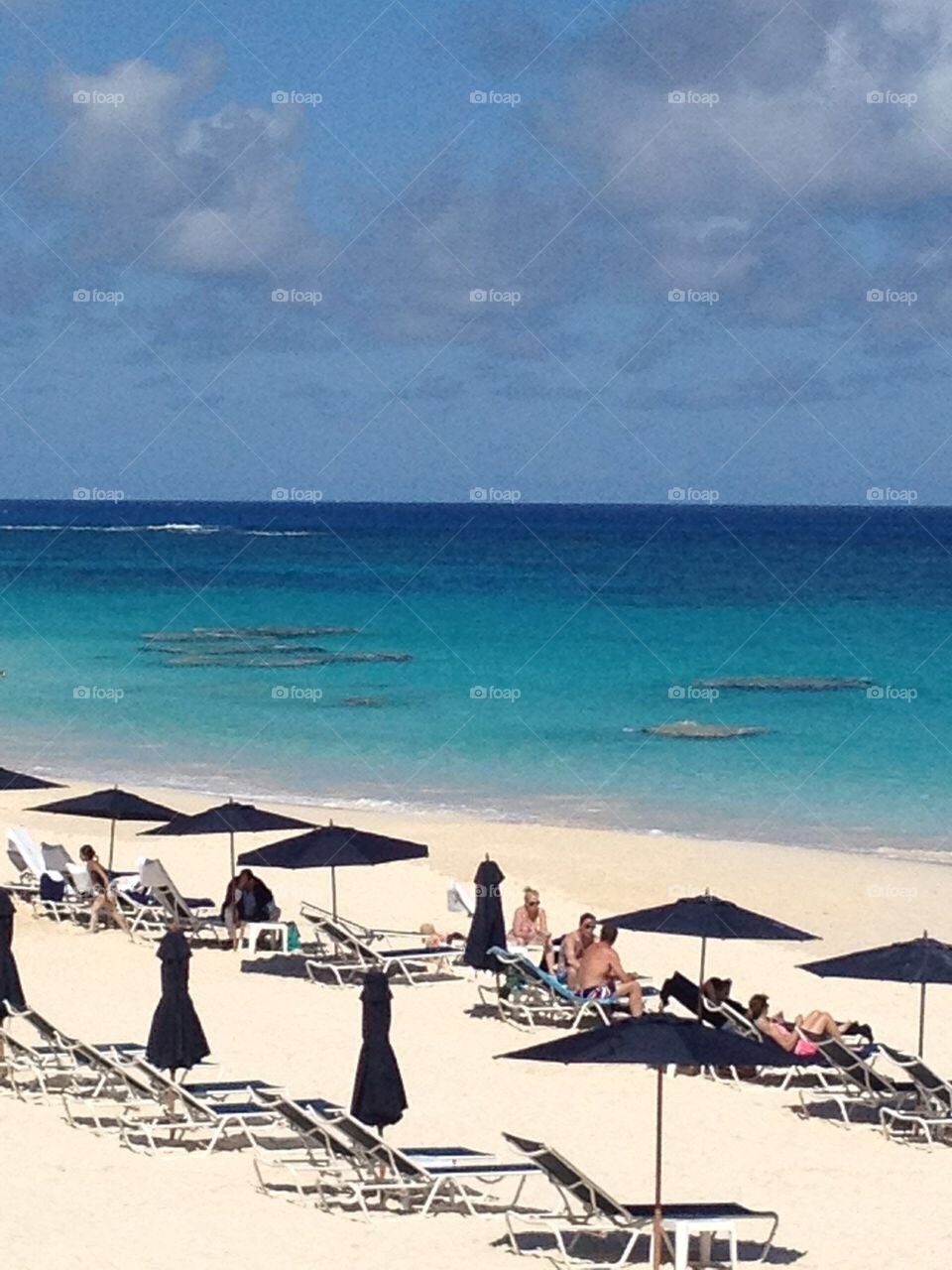 Bermuda Umbrellas on the Beach 