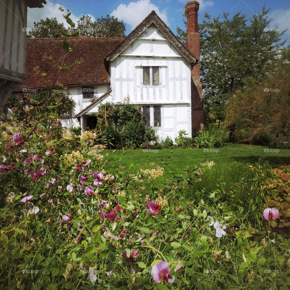 House. English house in village 