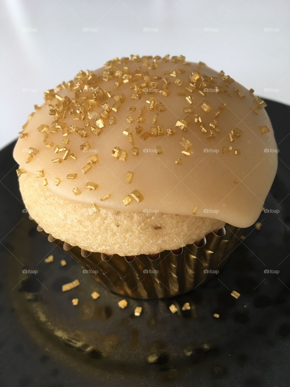 Butter Pecan Cupcake with Brown Sugar Icing