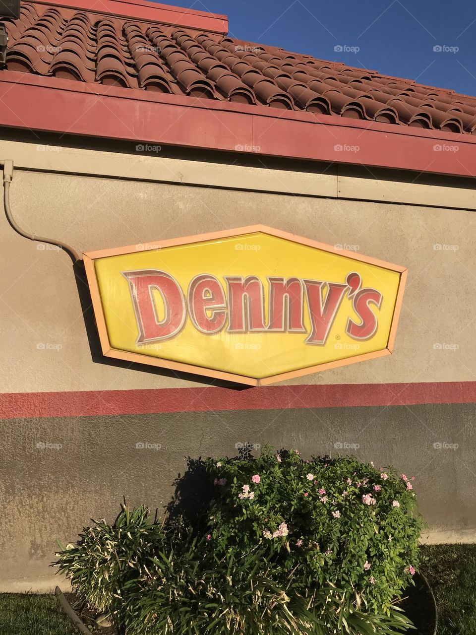 Denny’s. This eatery is America’s favorite diner. One can relax and enjoy while eating the great food served inside.