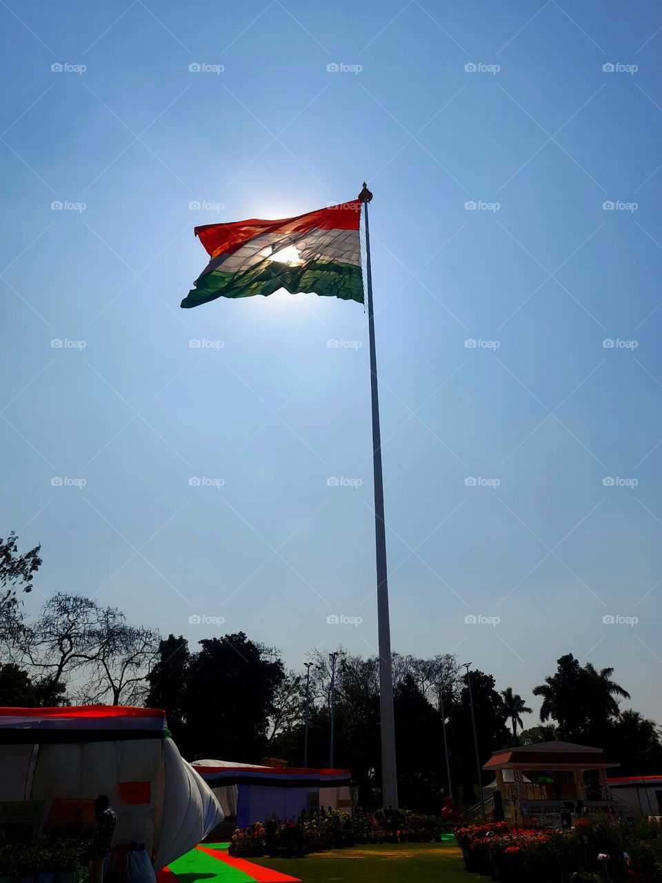 Flag of The BHARAT..not fly by the wind. It is flying by the blood of our brave martyrs.