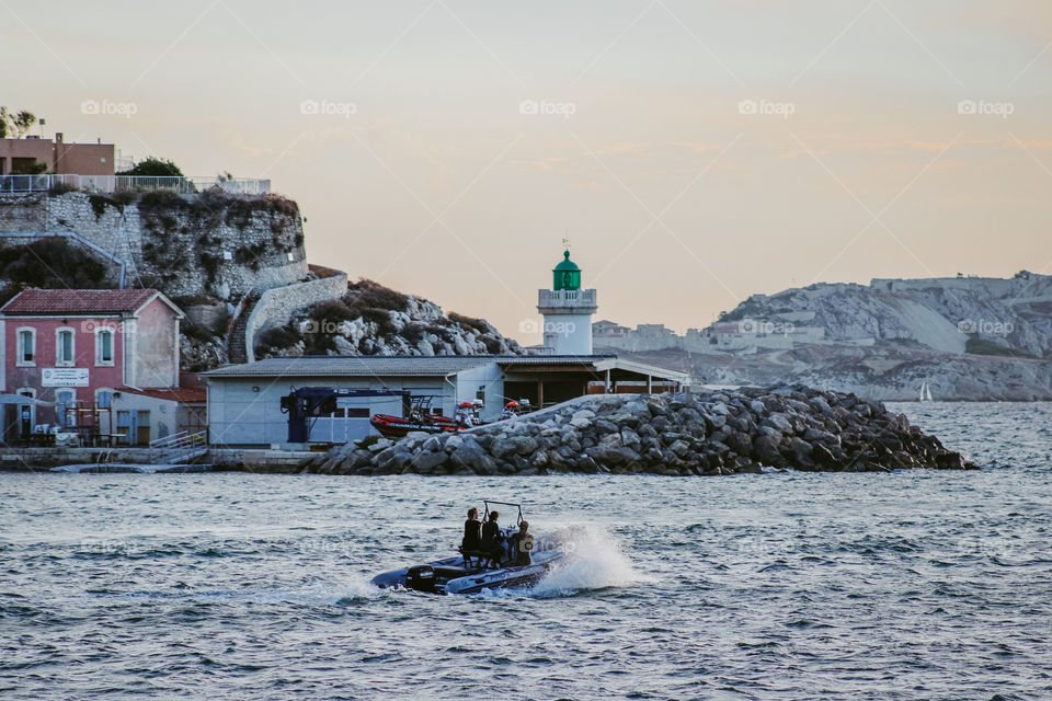 sunset in Marseille