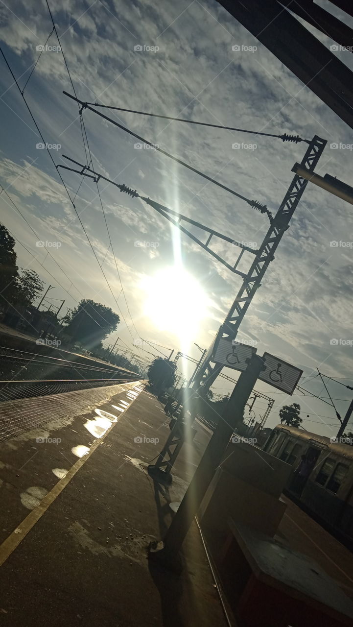 sunrise on station