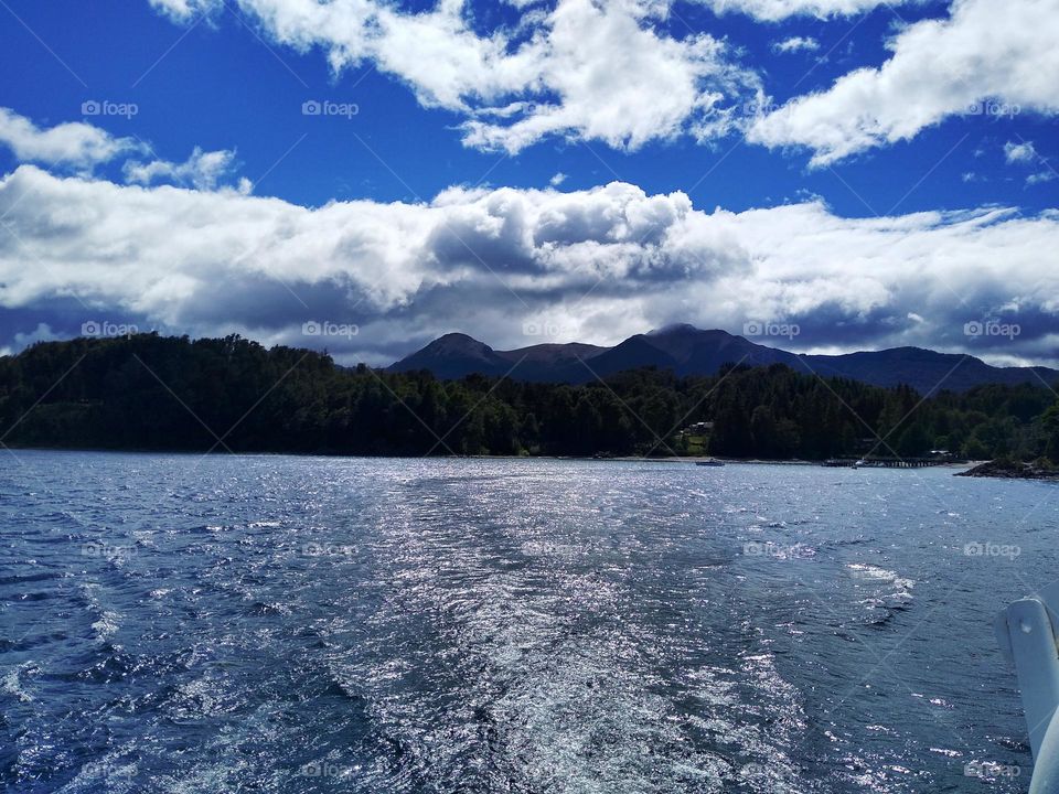 Clouds over the lake