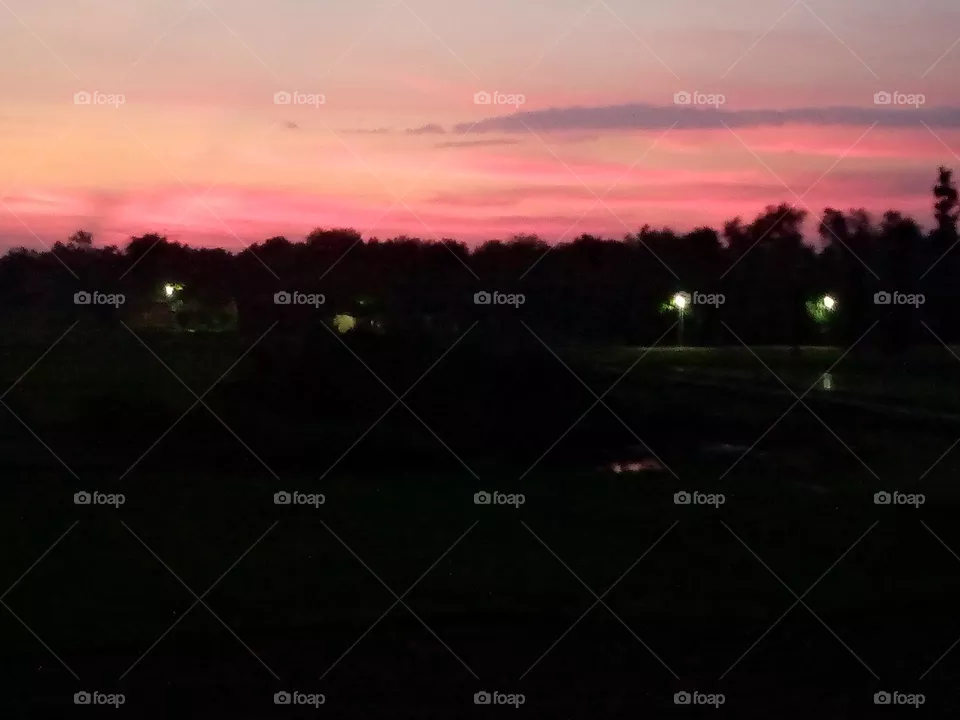 The sunset cloud