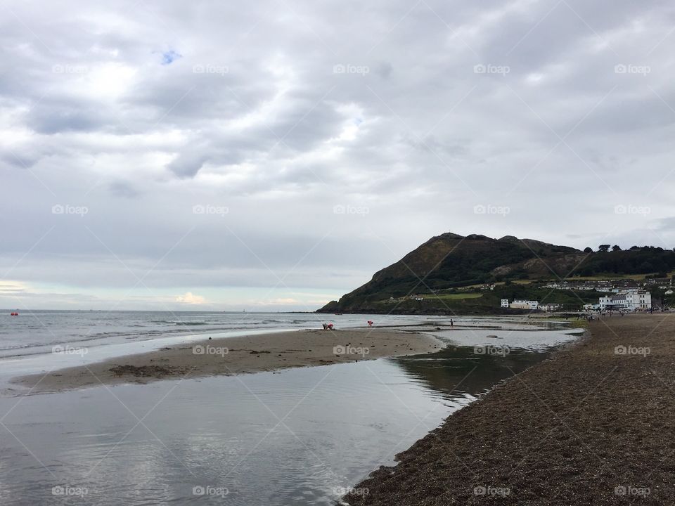 Rainy day at the beach 