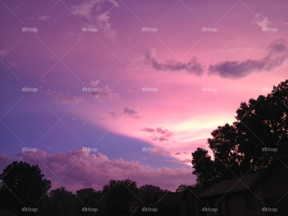 Purple Sunset. Oh my!
