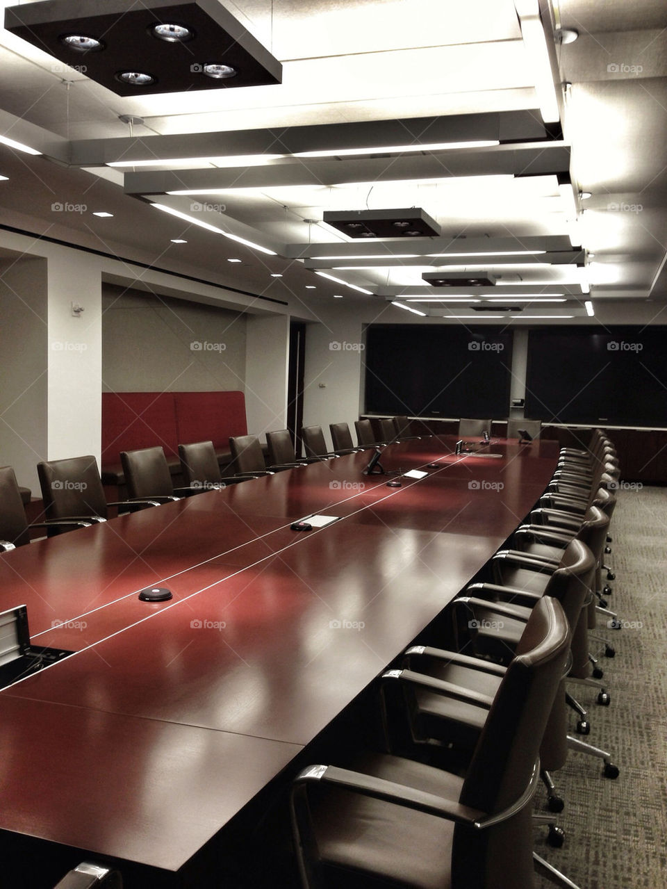 Lonely conference room misses its executives.