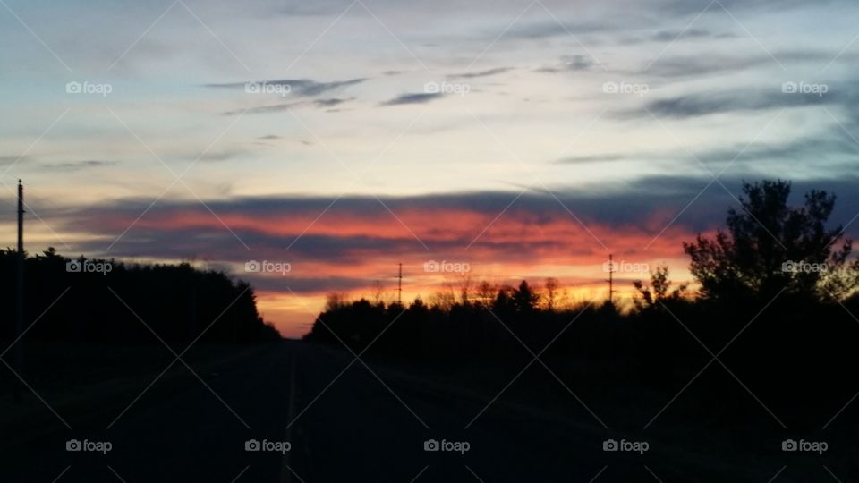 Sunset, Landscape, Dawn, Evening, Sky