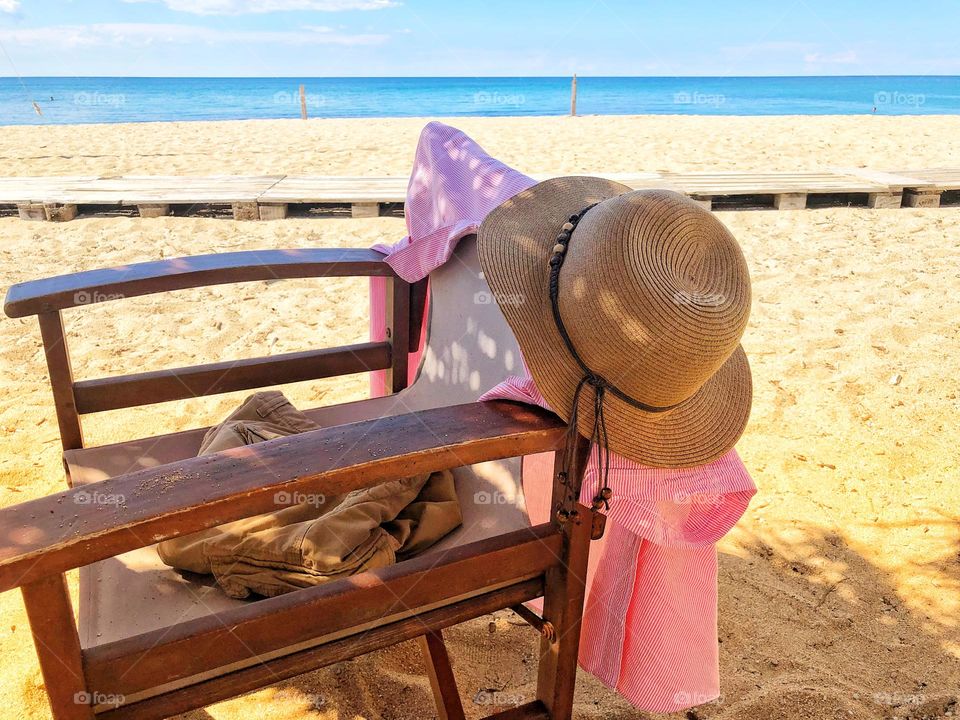 Summer season at the beach. Fun in the sun.