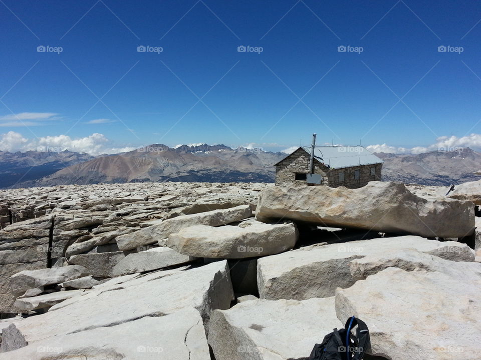 A picture from the top of Mt. Whitney