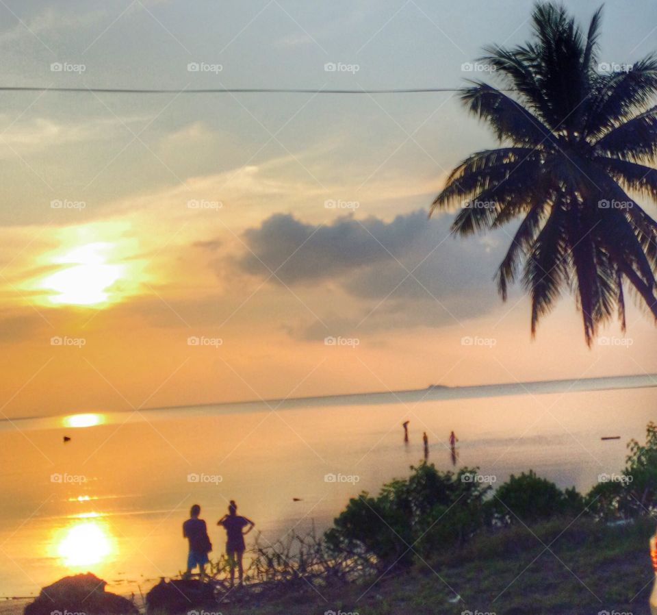 Sunset, Beach, Sun, Island, Seashore