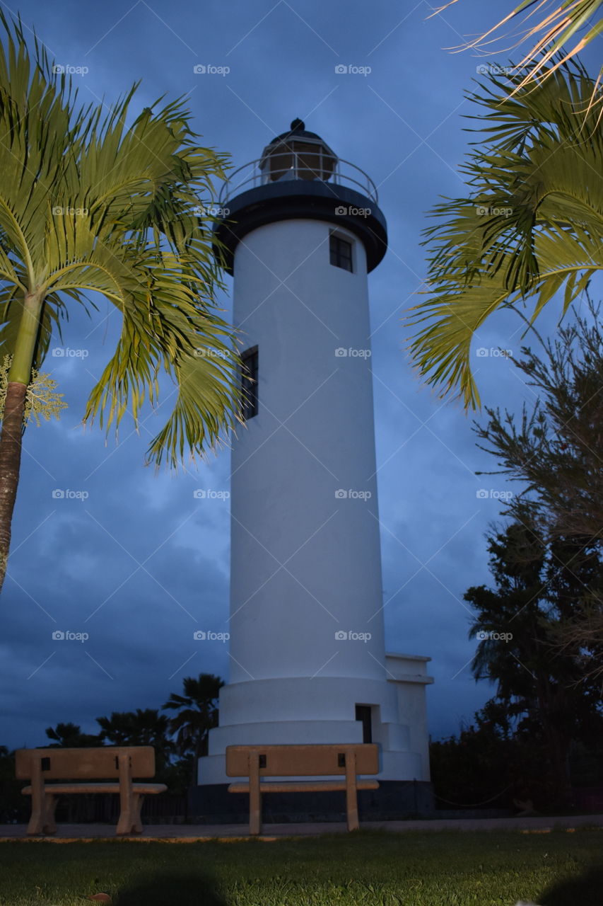 #Puerto Rico #Rincon #light house # outdoors #nautical #palm trees 
