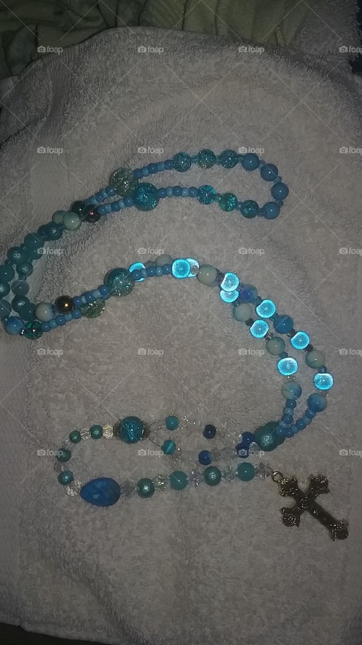 This is another set of rosary beads I made.