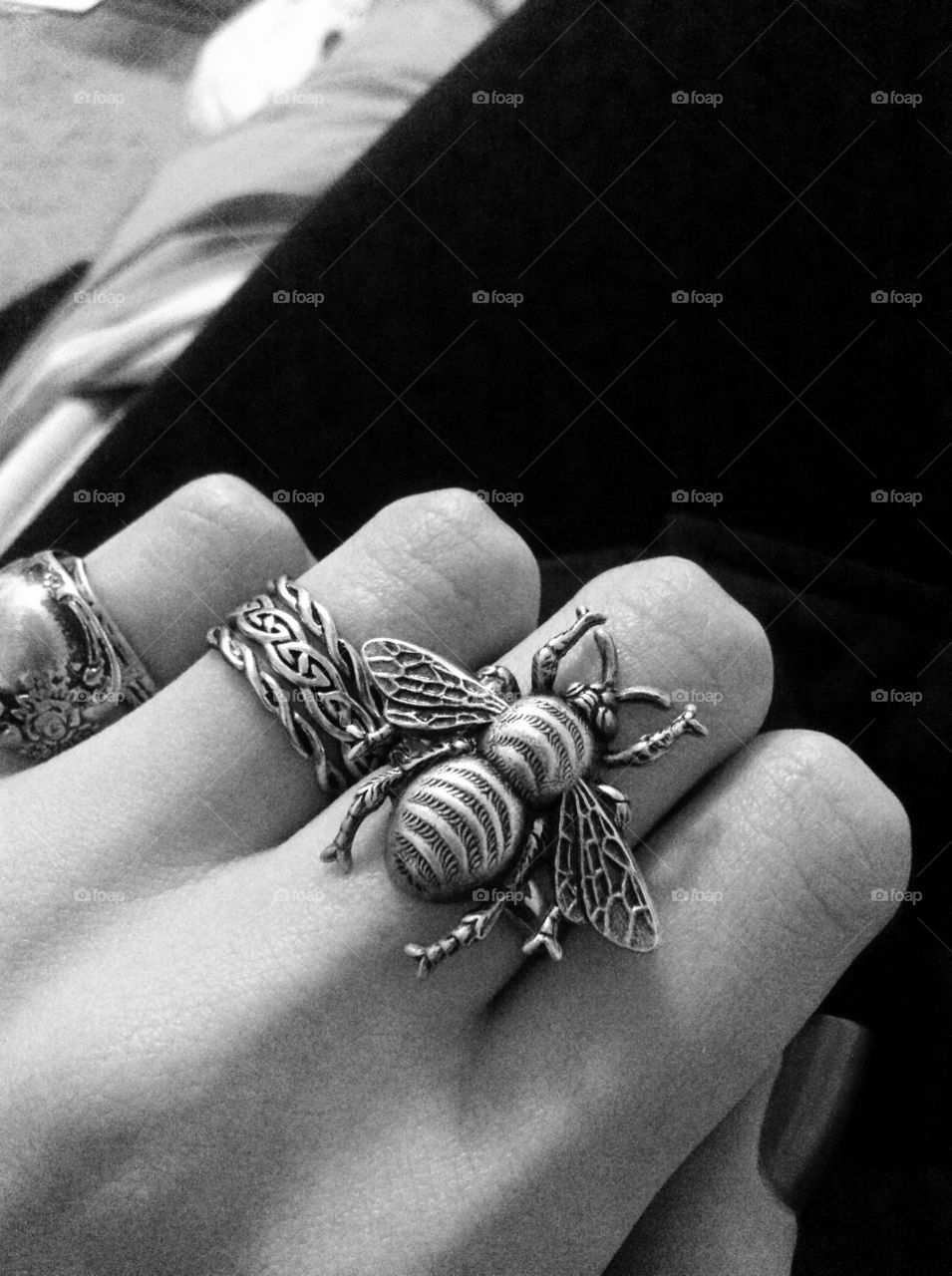 Black and White insect jewelery