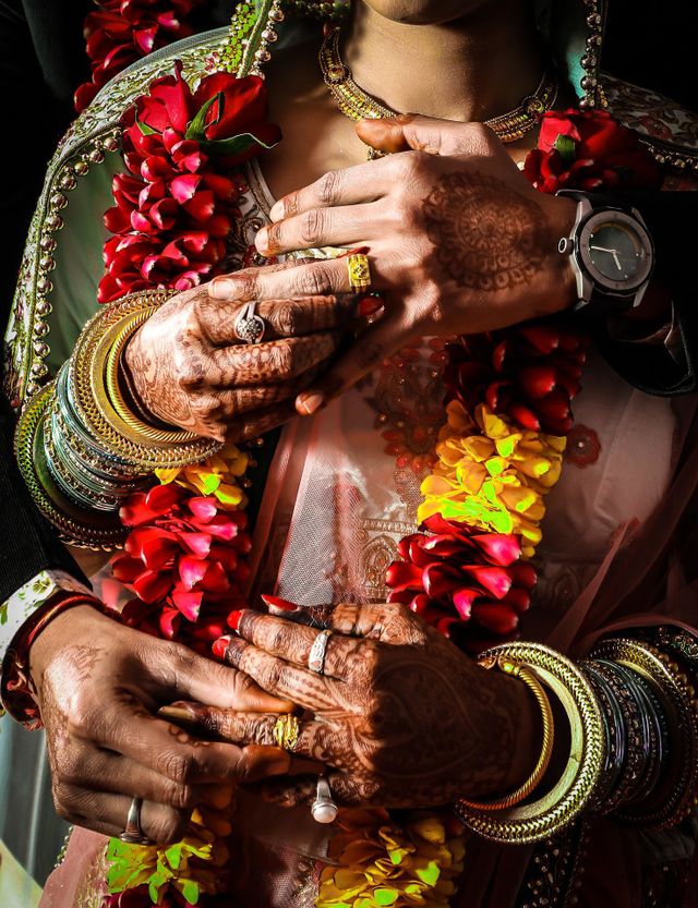 Nepali couple just married.
