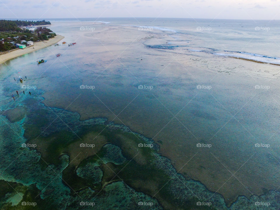 aerial view in the morning