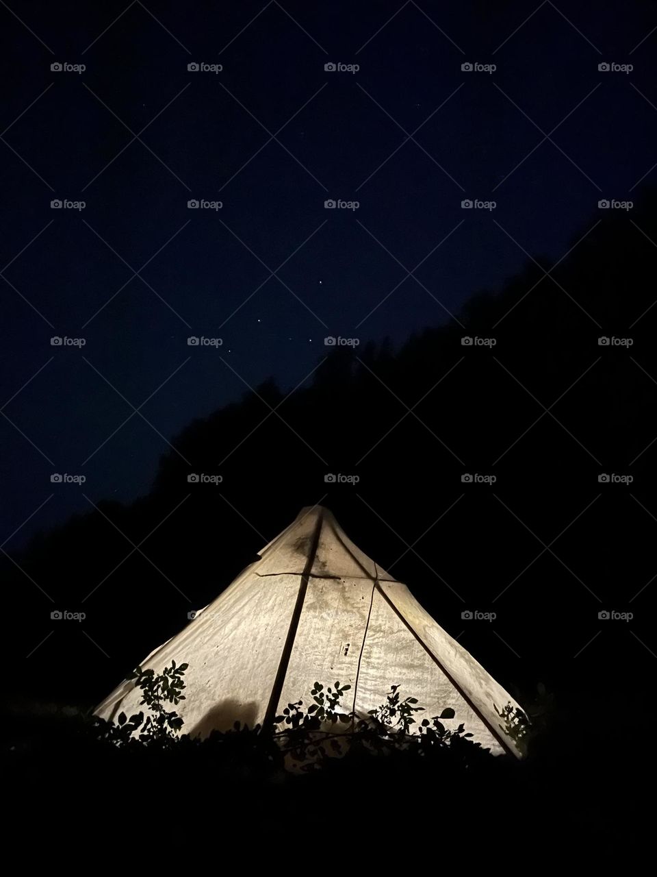 Tent in the Dark