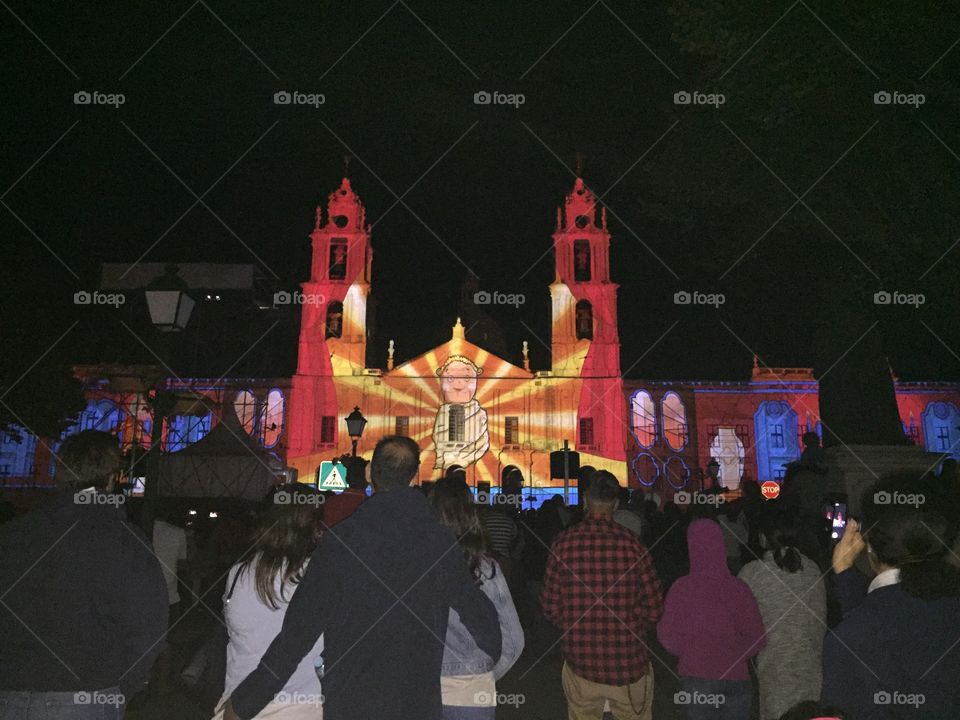 Video-mapping in Mafra, Portugal 