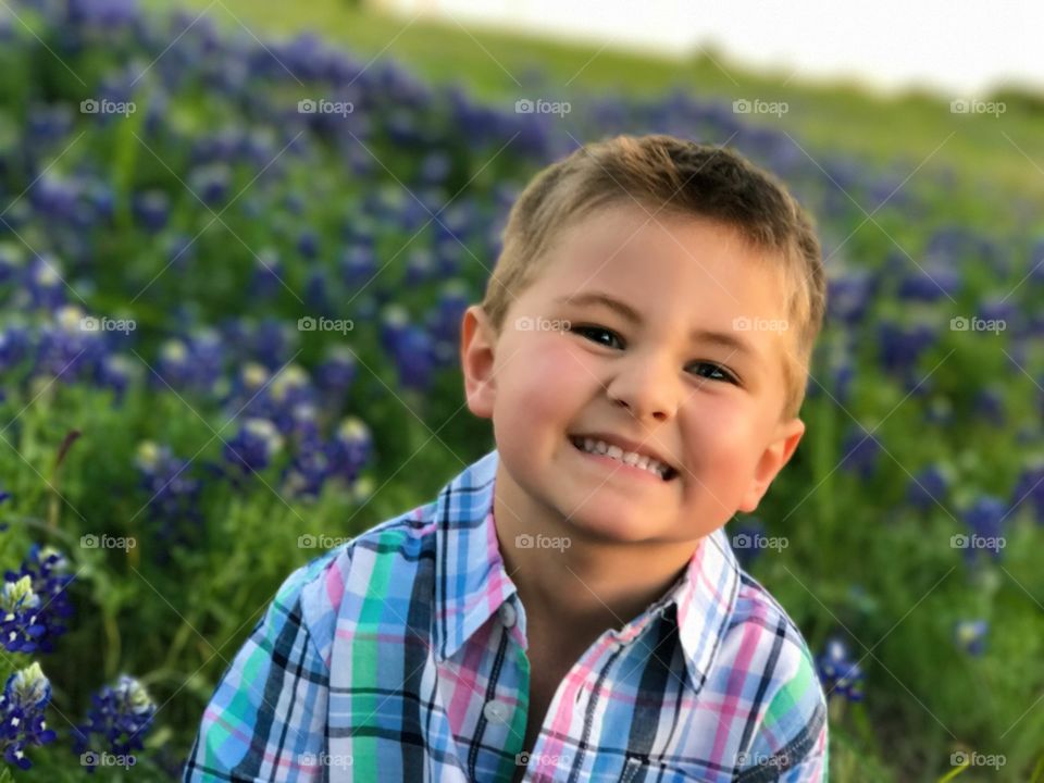 Bluebonnet boy 