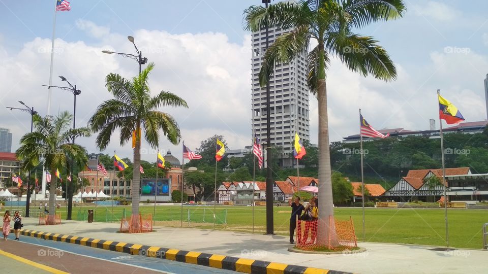 The Merdeka Square (or in Malay language called as Dataran Merdeka) is a historical venue of the countryh's independence and as a landmark in middle of the Kuala Lumpur city.