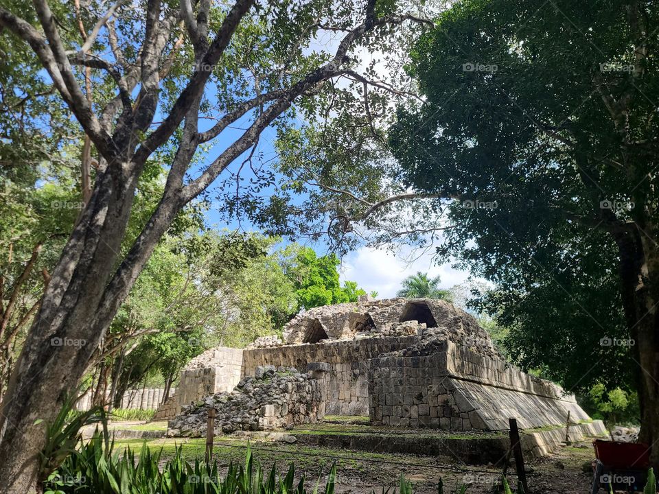Part of the Chichén Itzá Park in Mexico