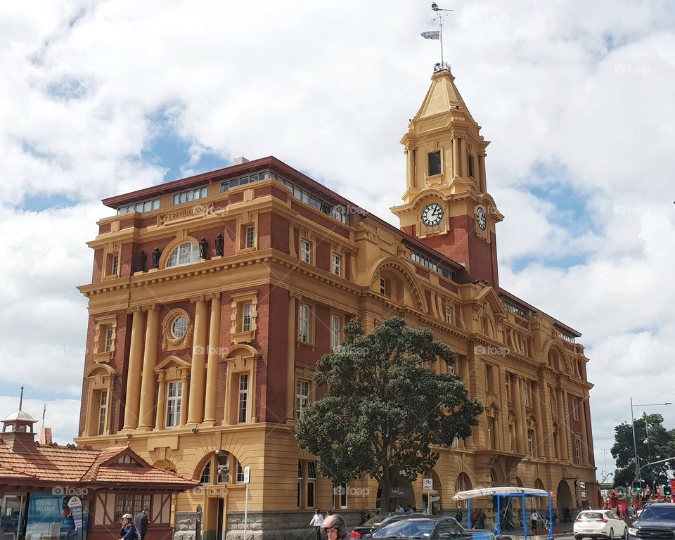 ferry building, auckland, new zealand