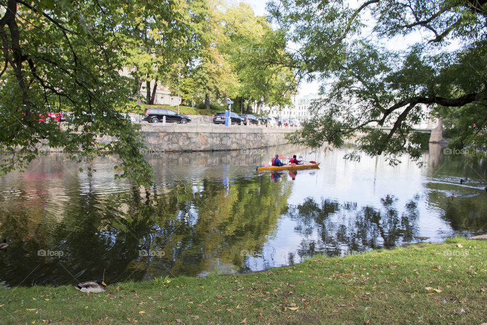City of Gothenburg, Sweden - beautiful park Kungsparken  - Göteborg 
