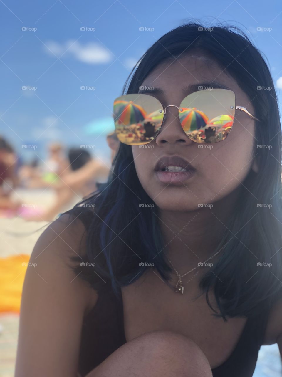 Umbrellas in the beach