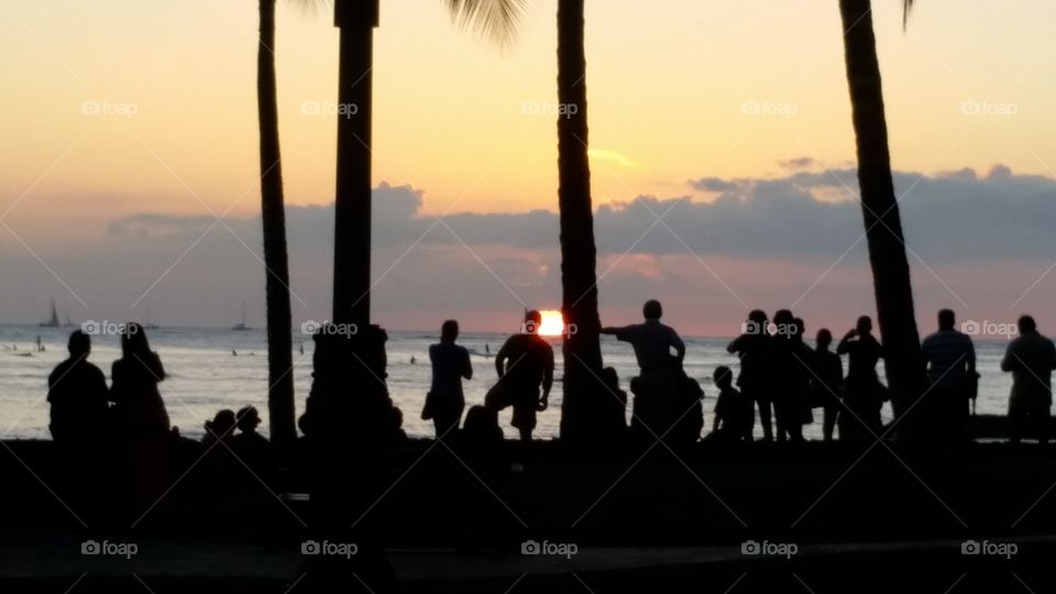 Waikiki Beach Sunset