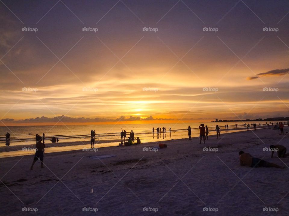 Busy beach