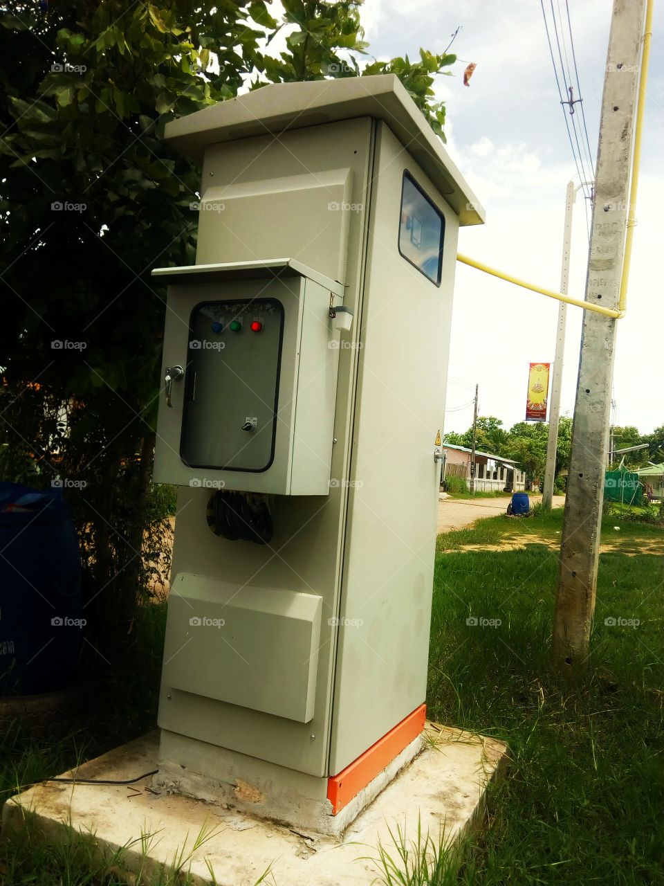 Electrical control cabinet panel showbox