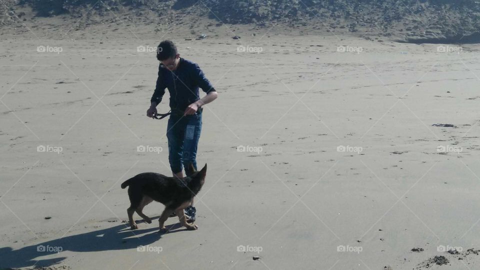 Walk on the sand