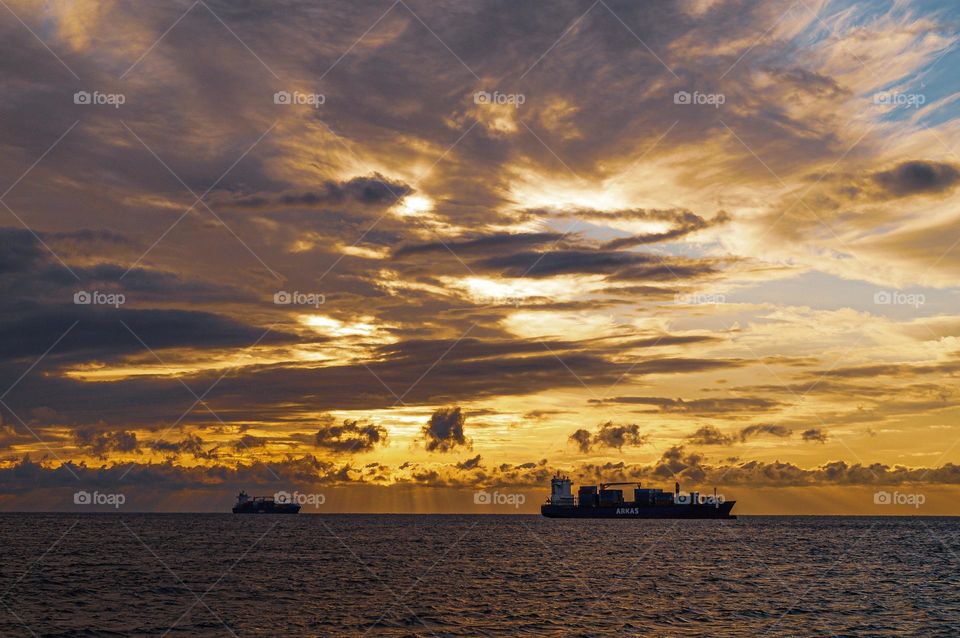 Beautiful sanset and clouds