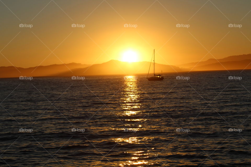 Sunset, Sea, Dawn, Water, Ocean