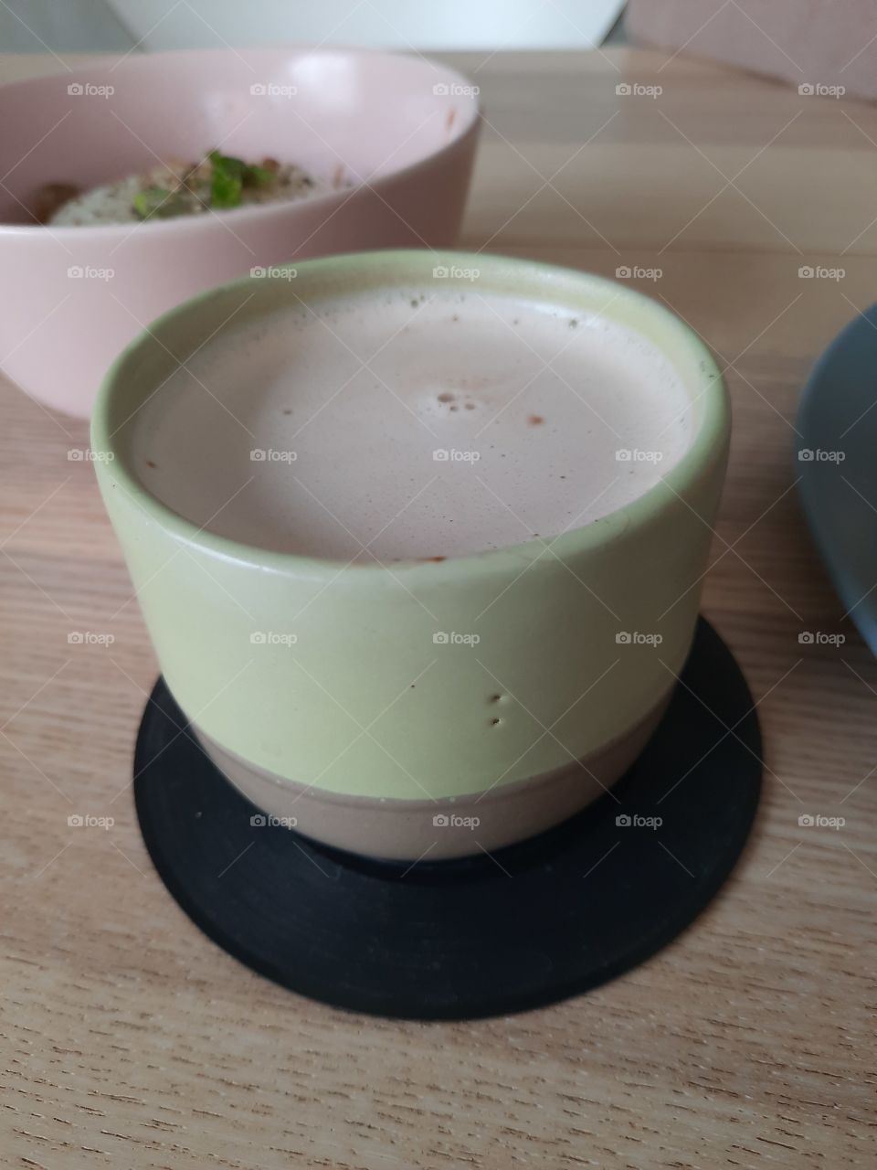 a cup of matcha tea