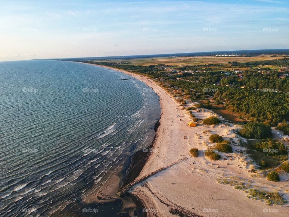 Sea from above