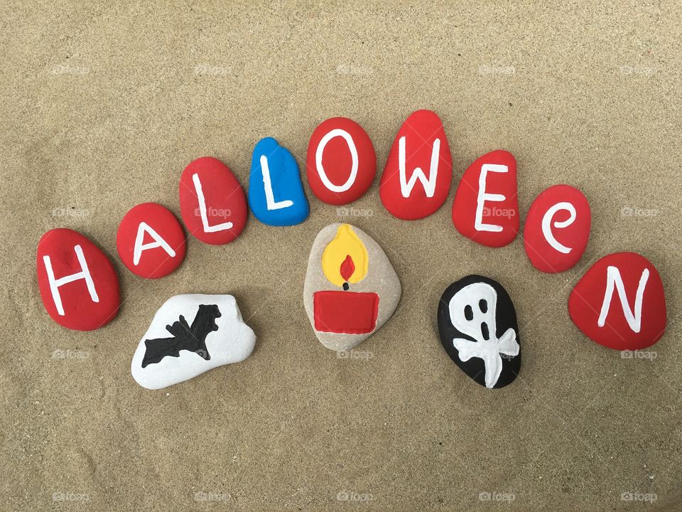 Halloween day on stones 