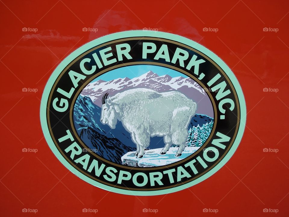 Glacier Tour Bus Sign