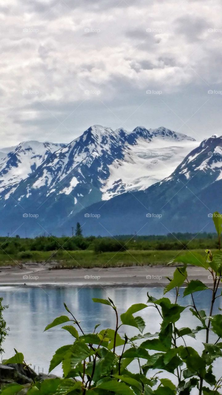 Captivating mountains of the Cook Inlet, Alaska.