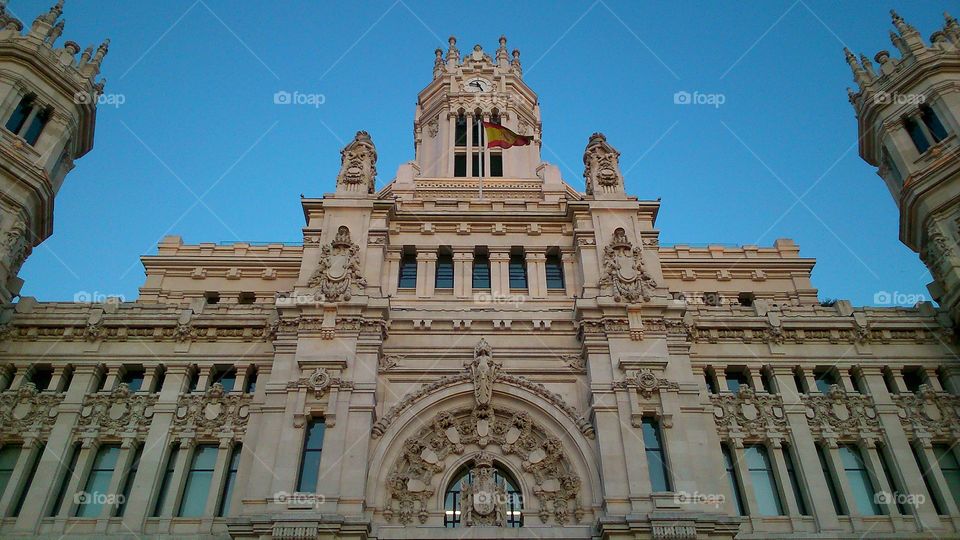 Madrid city hall. Plaza de Cibeles, Madrid, Spain