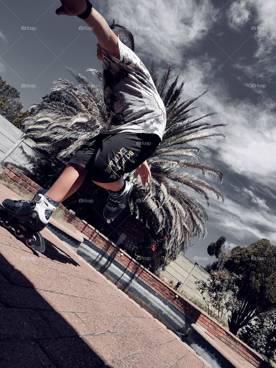 Child, action shoot.