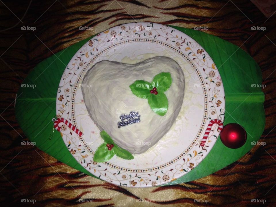 Christmas Strawberry Cake