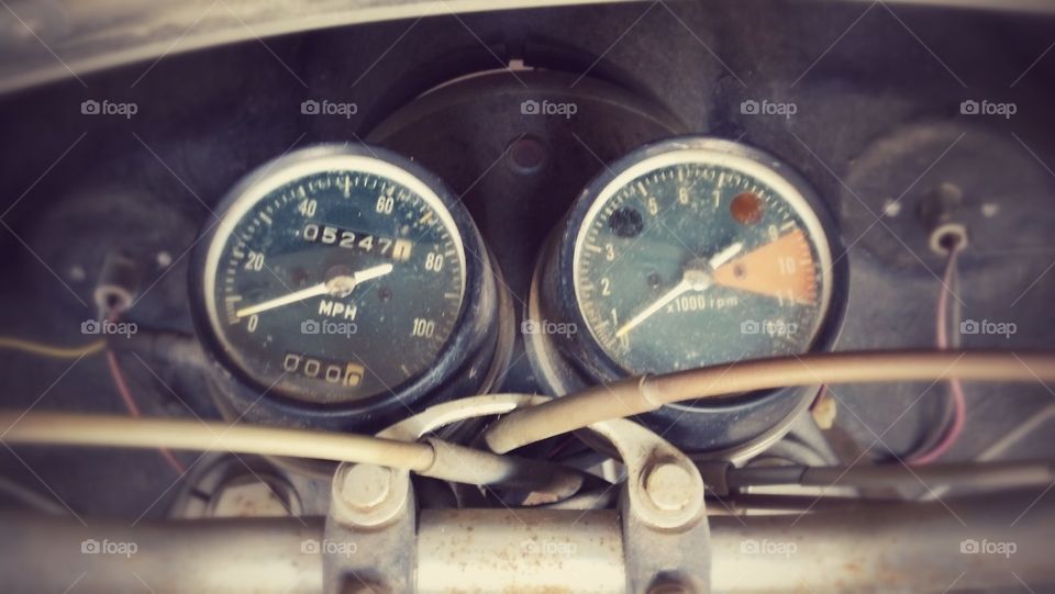 Gages. my old Honda 