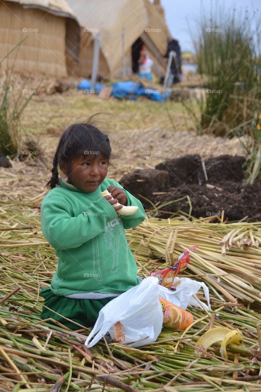 girl banana native indian seaweed island by anetteaventyr