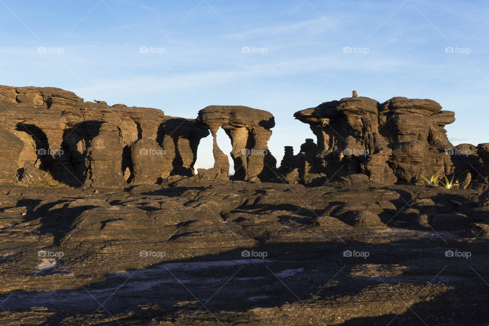 Rock formations, Mount Roraima, Canaima National Park.