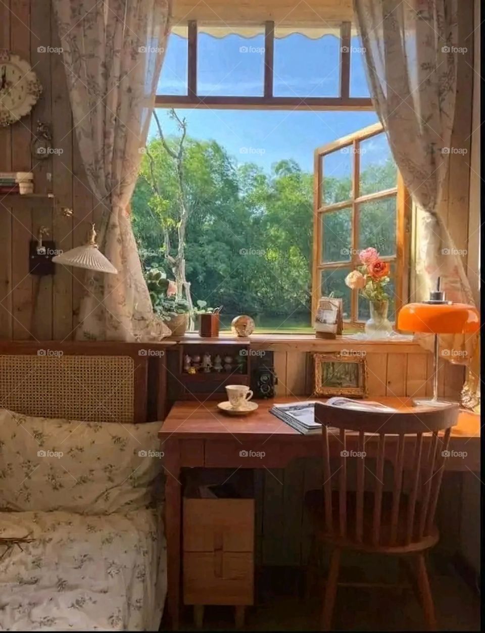 A very beautiful picture, and there is no better picture than it. There is no better picture of green herbs and colorful, red and white roses than it. Glory be to God, the natural and picturesque view, and there is no more