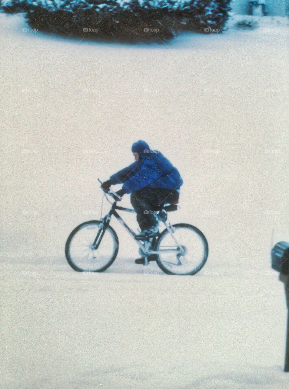 Bicycle in the Snow