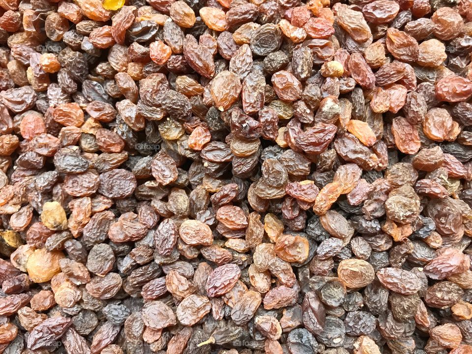 Raisins on display 