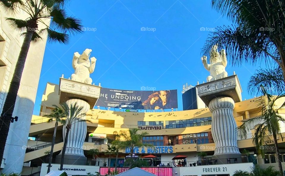 Hollywood and Highland shopping center on Hollywood Boulevard. 